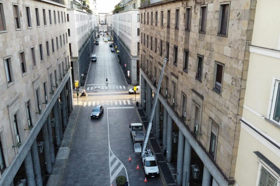 Noleggio autoscala nel centro di Torino